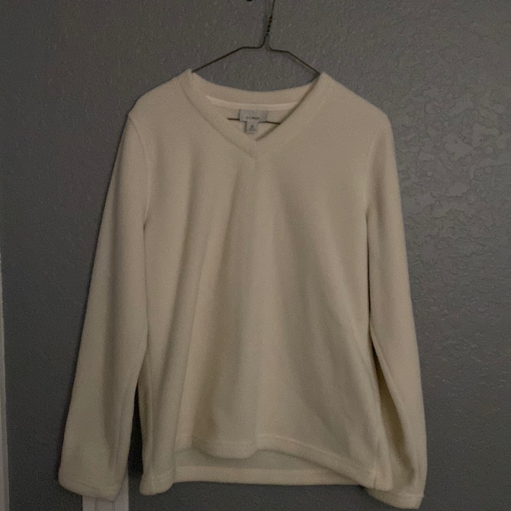 Sweater, LL Bean, M, Cream